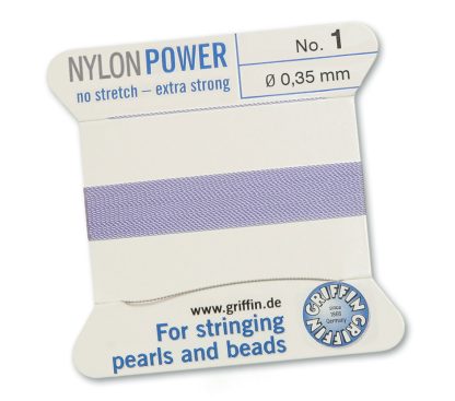 Griffin NylonPower Rijgdraad - Lila - 2 m - 1 naald