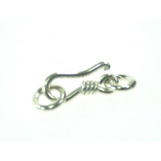 925 Zilver Slot - Haaksluiting met Ringen 14 mm