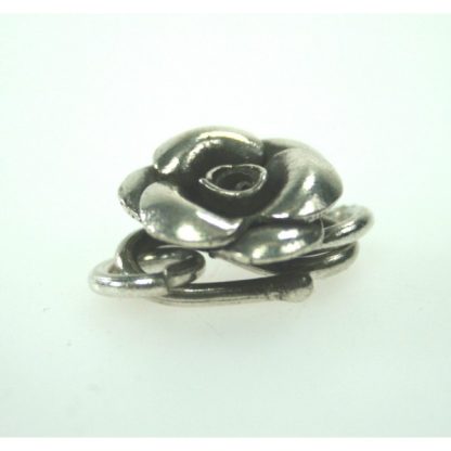 925 Zilver Slot - Haaksluiting Roos met Ringen 13 mm