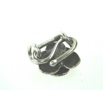 925 Zilver Slot - Haaksluiting Roos met Ringen 13 mm