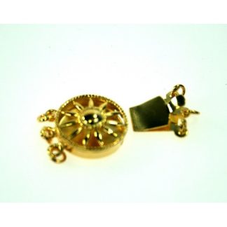 Doublé Slot - Siersluiting Plat Rond - 15,4 mm - 3 rijen