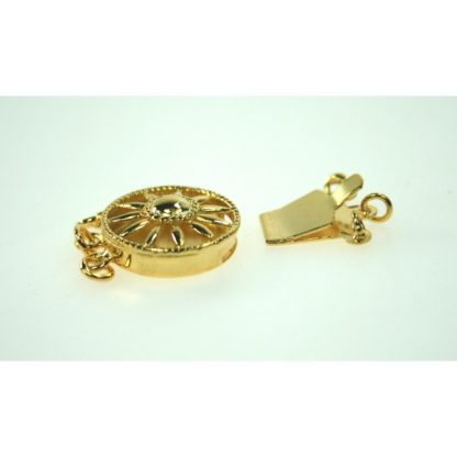 Doublé Slot - Siersluiting Plat Rond - 15,4 mm - 3 rijen