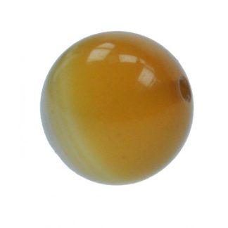 Agaat - Rond - 12 mm - Geel - per streng