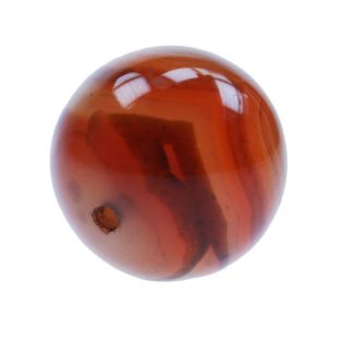 Agaat - Rond - 16 mm - Bruin - per streng