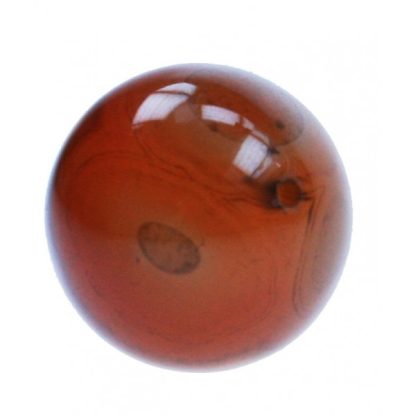 Agaat - Rond - 16 mm - Bruin - per streng