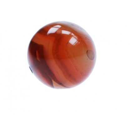 Agaat - Rond - 16 mm - Bruin - per streng