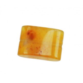 Bergkristal - Plat - Glad - 15 x 18 mm - Geel - per streng
