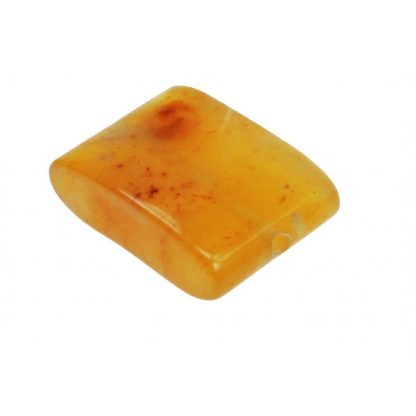 Bergkristal - Plat - Glad - 15 x 18 mm - Geel - per streng