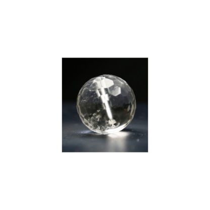 Bergkristal - Rond - Gefacetteerd - 16 mm - Transparant - per streng