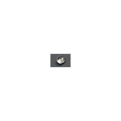 Bergkristal - Plat - Glad - 10 x 12 mm - Transparant - per streng