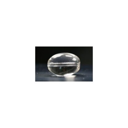 Bergkristal - Ovaal - Glad - 14 x 18 mm - Transparant - per streng