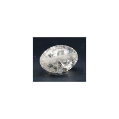 Bergkristal - Ovaal - Glad met nerven - 10 x 14 mm - Transparant - per streng