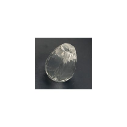 Bergkristal - Druppelvorm - Gefacetteerd - 13 x 17 mm - Transparant - per streng