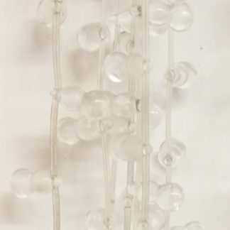 Bergkristal - 3D geslepen - Glad - 8 x 16 mm - Transparant - per streng