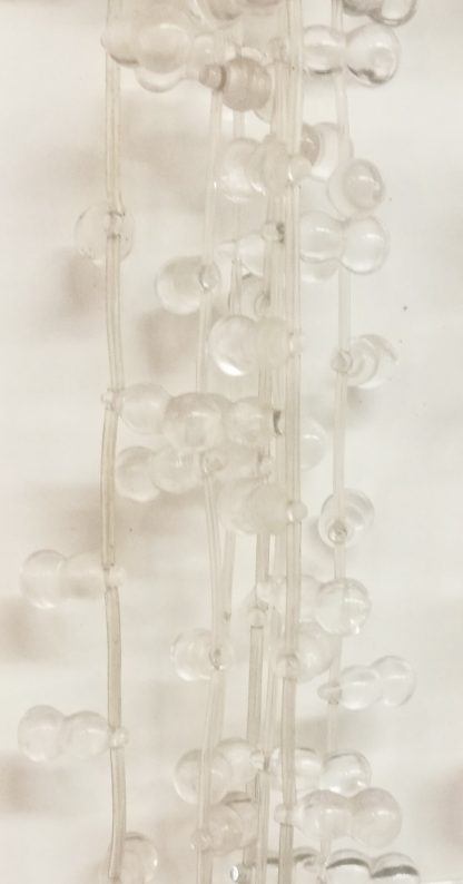 Bergkristal - 3D geslepen - Glad - 8 x 16 mm - Transparant - per streng