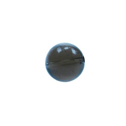 Bergkristal - Rookquartz - Rond - Glad - 14 mm - Zwart - per streng