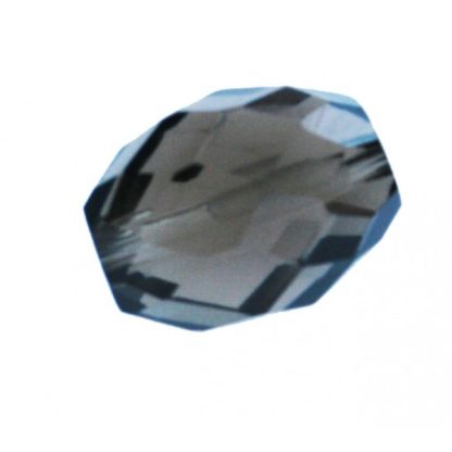 Bergkristal - Rookquartz - Gefacetteerd - 9 x 11 mm - Zwart - per streng