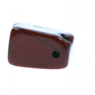 Jaspis - 12 x 15 mm - Bruin - per streng