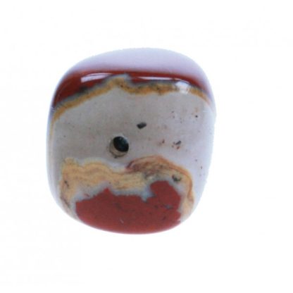 Jaspis - 15 x 18 mm - Rood Bruin - per streng