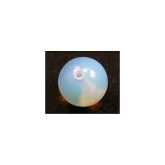 Maansteen - Rond - Glad - 14 mm - Troebel - per streng