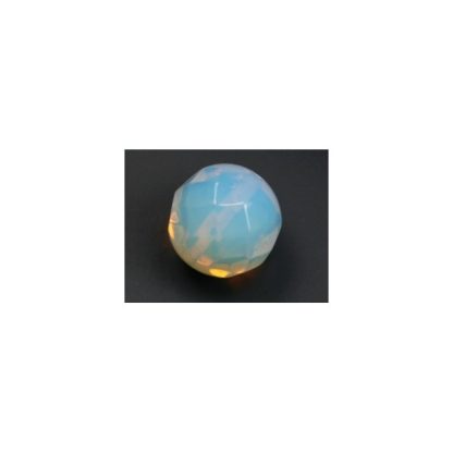 Maansteen - Rond - Gefacetteerd - 16 mm - Troebel - per streng