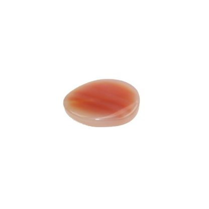 Maansteen - Plat - Glad - 30 x 40 mm - Romig Roze - per streng