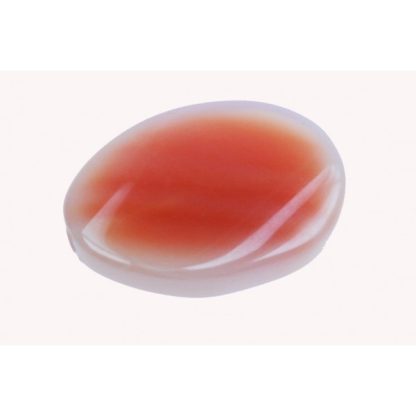 Maansteen - Plat - Glad - 30 x 40 mm - Romig Roze - per streng