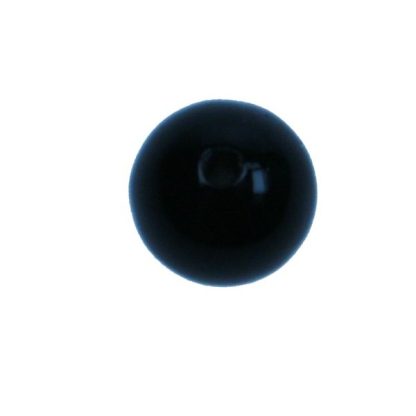 Onyx - Rond - Glad - 12 mm - Zwart - per streng