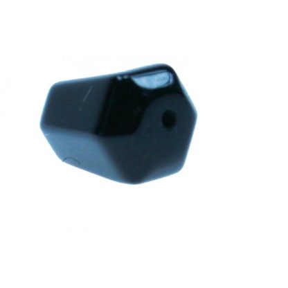 Onyx - Prismavormig - Glad - 12 x 13 mm - Zwart - per streng