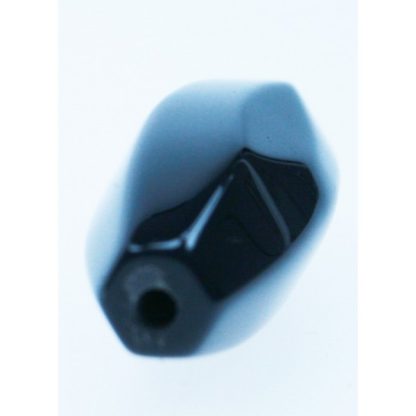 Onyx - Glad - Gefacetteerd - 14 x 40 mm - Zwart - per streng