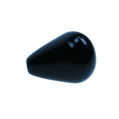 Onyx - Druppel - Glad - 15 x 20 mm - Zwart - per streng