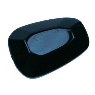 Onyx - Plat - Glad - 17 x 24 mm - Zwart - per streng