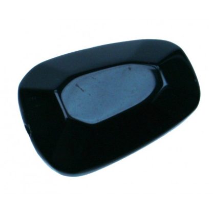 Onyx - Plat - Glad - 17 x 24 mm - Zwart - per streng