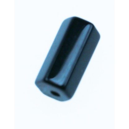 Onyx - Prisma - Glad - 7 x 10 mm - Zwart - per streng