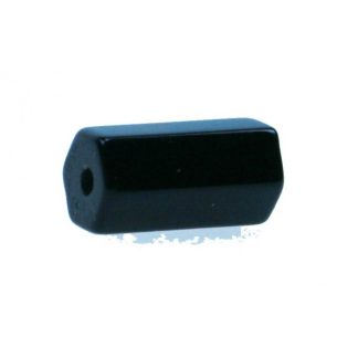 Onyx - Prisma - Glad - 7 x 10 mm - Zwart - per streng