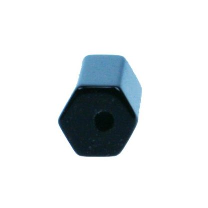 Onyx - Prisma - Glad - 7 x 10 mm - Zwart - per streng