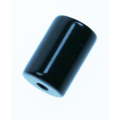 Onyx - Cilinder - Glad - 8 x 12 mm - Zwart - per streng