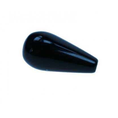 Onyx - Druppel - Glad - 8 x 16 mm - Zwart - per streng