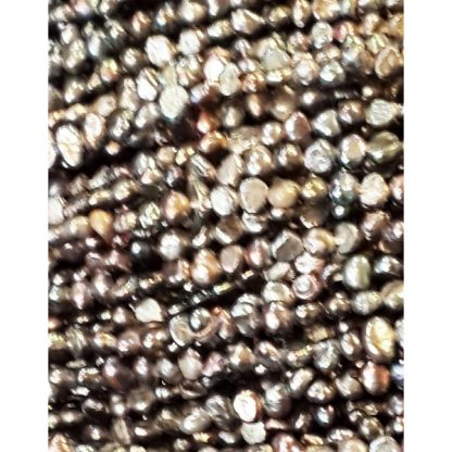 Zoetwaterparels - gekleurd - 4 mm - Bruin Beige - per streng