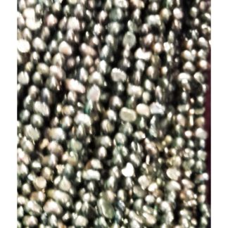 Zoetwaterparels - gekleurd - 4 mm - Grijs - per streng