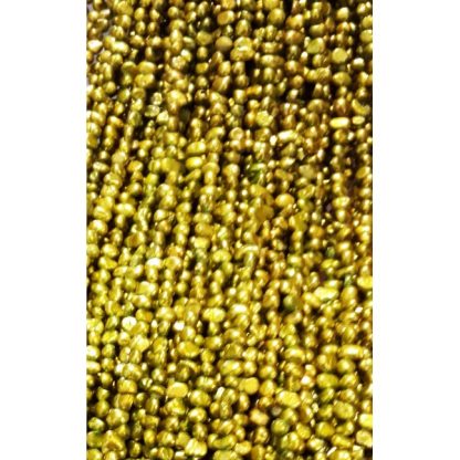 Zoetwaterparels - gekleurd - 4 mm - Limoen Groen - per streng
