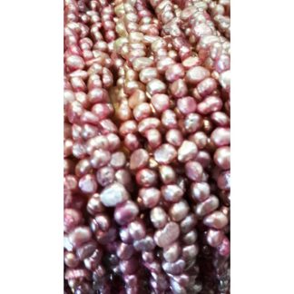 Zoetwaterparels - gekleurd - 4 mm - Paars - per streng