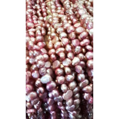 Zoetwaterparels - gekleurd - 4 mm - Paars - per streng