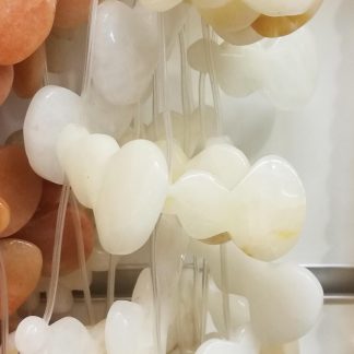 Quartz - Kruik - Glad - 25 mm - Crème - per streng