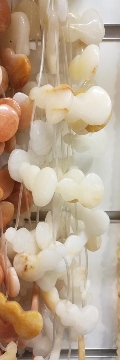 Quartz - Kruik - Glad - 25 mm - Crème - per streng