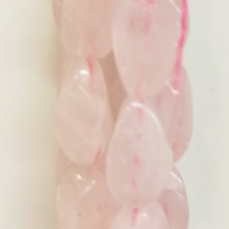 Rozenquartz - Grof geslepen - Glad - 10 x 16 mm - Roze - per streng