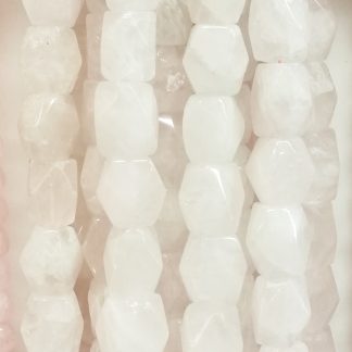 Rozenquartz - Grof geslepen - Glad - 13 x 16 mm - Roze - per streng