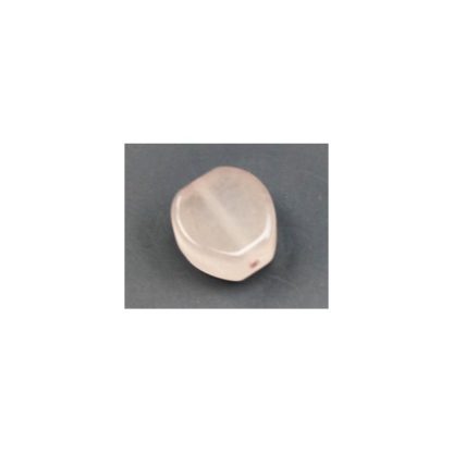 Rozenquartz - Hartvorm plat - Glad - 10 mm - Roze - per streng